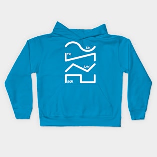 Synthesizer Waveforms Kids Hoodie